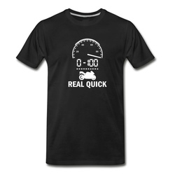 Men's 0 100 Real Quick T-Shirt - Black