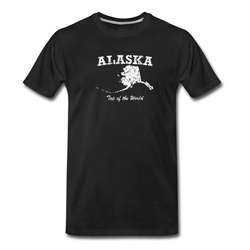 Men's Alaska On Top Of The World T-Shirt - Black