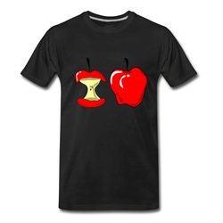 Men's An apple a day keeps doctors away T-Shirt - Black