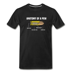 Men's anatomy of bullets T-Shirt - Black