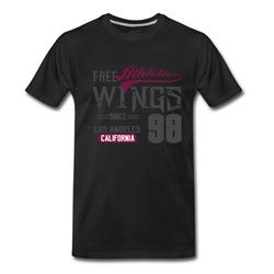 Men's Athletics wings T-Shirt - Black