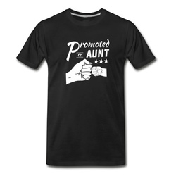 Men's Aunt and nephew or niece baby announcement Shirt 2 T-Shirt - Black