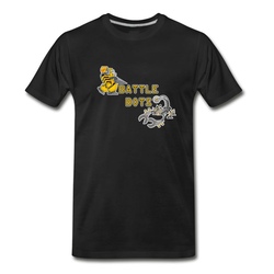 Men's Battle Bots Shirt Funny Sarcatic Robotic Geek Tee T-Shirt - Black