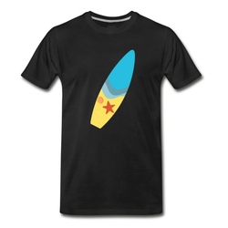 Men's Beach Board | Surfboard Summer Gift T-Shirt - Black