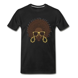 Men's Black Lady T-Shirt - Black