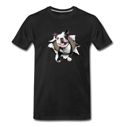 Men's Boston Terrier Decal T-Shirt - Black