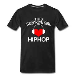 Men's Brooklyn Girl Hiphop T-Shirt - Black