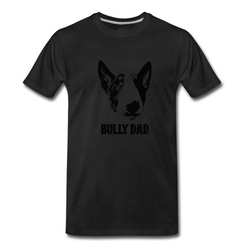 Men's Bully Dad Bull Terrier T-Shirt - Black