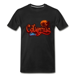 Men's california_girl T-Shirt - Black