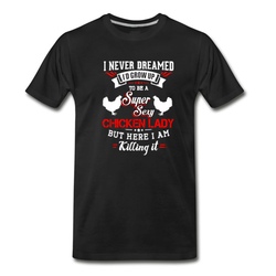 Men's chicken lady T-Shirt - Black