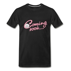 Men's Coming soon... - Pregnancy - Maternity T-Shirt - Black