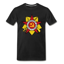 Men's Communist Insignia CCCP T-Shirt - Black