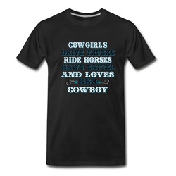 Men's Cowgirls Drives truck T-Shirt - Black