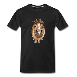 Men's Cute pony T-Shirt - Black