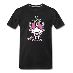 Men's Cute unicorn for kids T-Shirt - Black