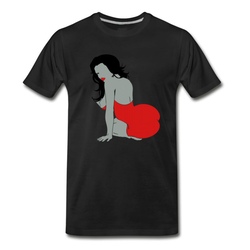 Men's darr pinup girl T-Shirt - Black