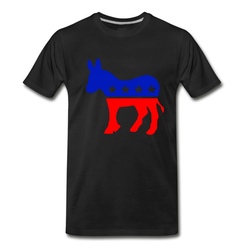 Men's Democrat Donkey T-Shirt - Black