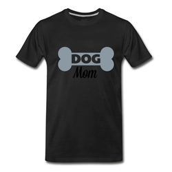 Men's Dog Mom T-Shirt - Black