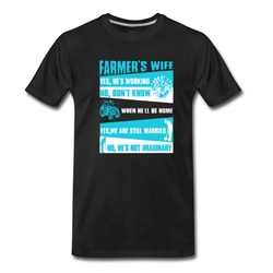 Men's Farmer's Wife T Shirt T-Shirt - Black