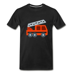 Men's fire truck T-Shirt - Black