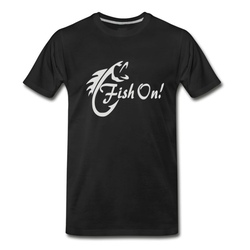 Men's Fish On T-Shirt - Black