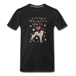 Men's Geometric German Shorthaired Pointer T-Shirt - Black