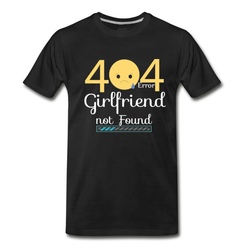 Men's Girlfriend Not Found T-Shirt - Black