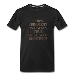 Men's God is Righteous T-Shirt - Black