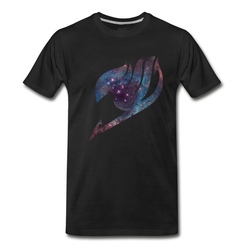 Men's Graphic Fairytail Logo Design T-Shirt - Black