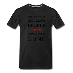 Men's gun control 2 amendment T-Shirt - Black