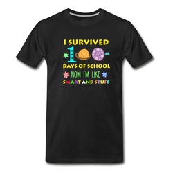 Men's Happy 100 Days Of School T-Shirt - Black