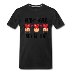 Men's Healthy Hearts T-Shirt - Black