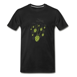 Men's Hop Bomber (CRAFT BEER) T-Shirt - Black