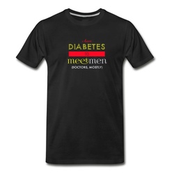 Men's I have diabetes to meet men T-Shirt - Black