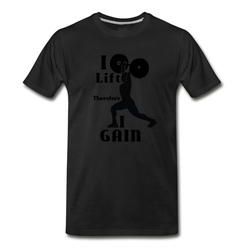 Men's I Lift - Black T-Shirt - Black