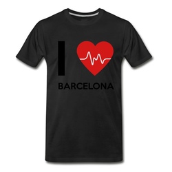 Men's I Love Barcelona T-Shirt - Black