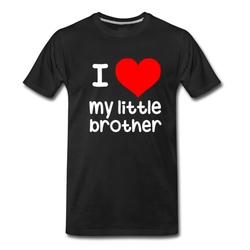 Men's I Love my little brother T-Shirt - Black