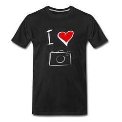 Men's I Love Photography T-Shirt - Black