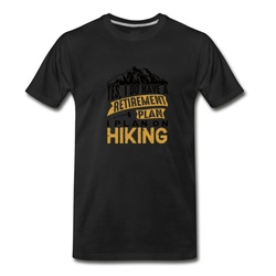 Men's I Plan on Hiking T-Shirt - Black