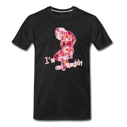 Men's I_am_drunk_and_naughty_color T-Shirt - Black