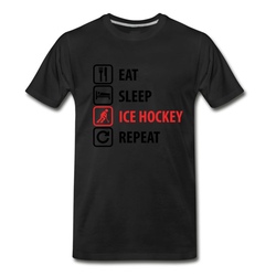 Men's Ice Hockey T-Shirt - Black