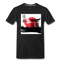 Men's Japanese art T-Shirt - Black