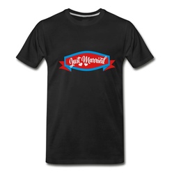 Men's just married T-Shirt - Black