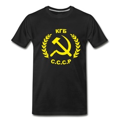 Men's KGB CCCP T-Shirt - Black