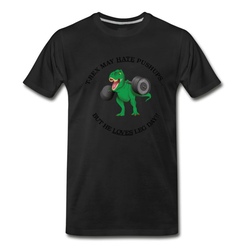 Men's Leg Day T Rex T-Shirt - Black