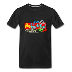 Men's Life is beautiful LIBB T-Shirt - Black