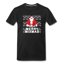 Men's Merry Mixmas to the DJ T-Shirt - Black