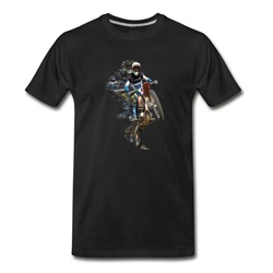 Men's Motocross Flying Pieces T-Shirt - Black