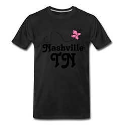 Men's Nashville Tennessee T-Shirt - Black