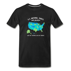 Men's National Park T Shirts T-Shirt - Black